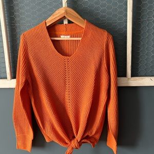 Womens knotted sweater